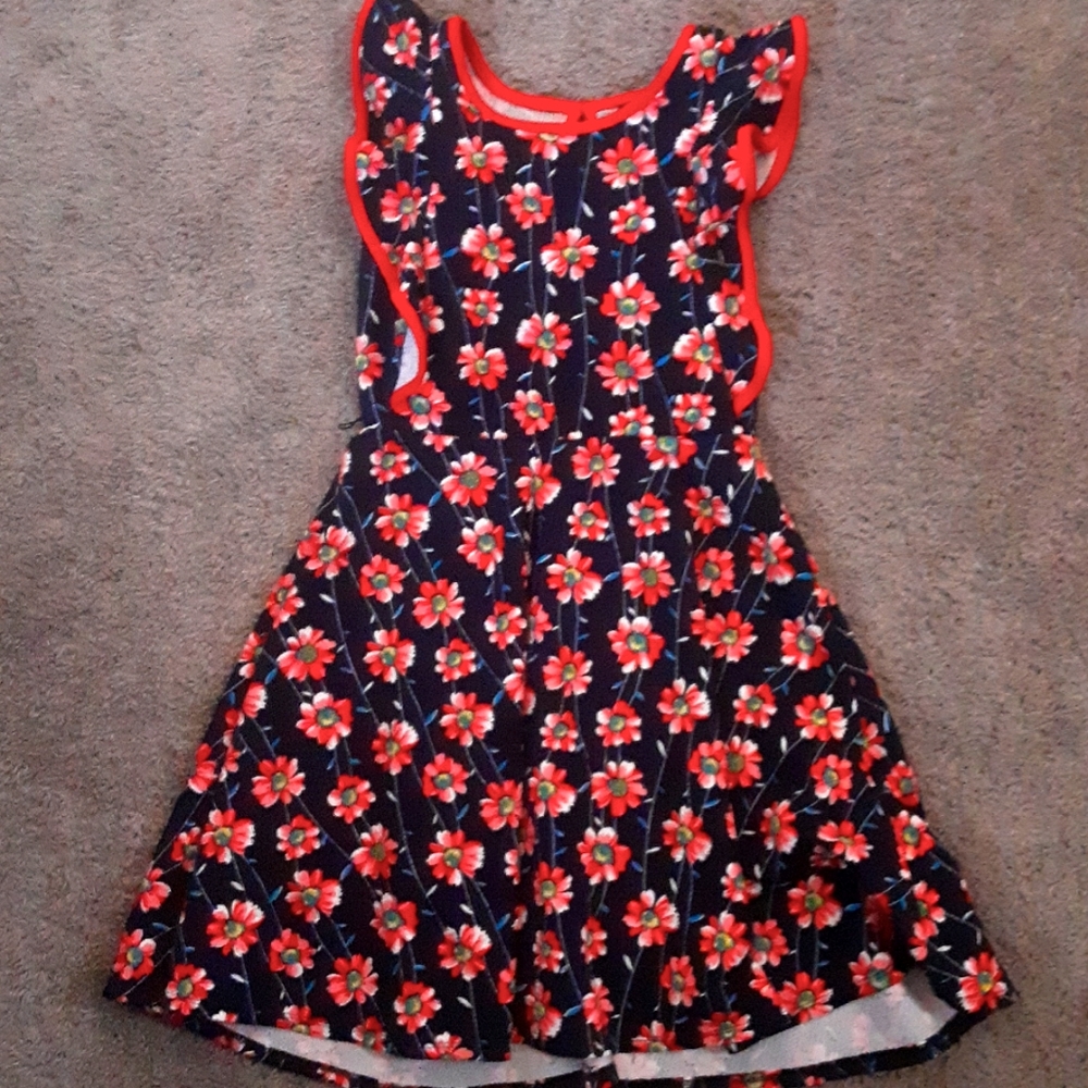 Black flower dress